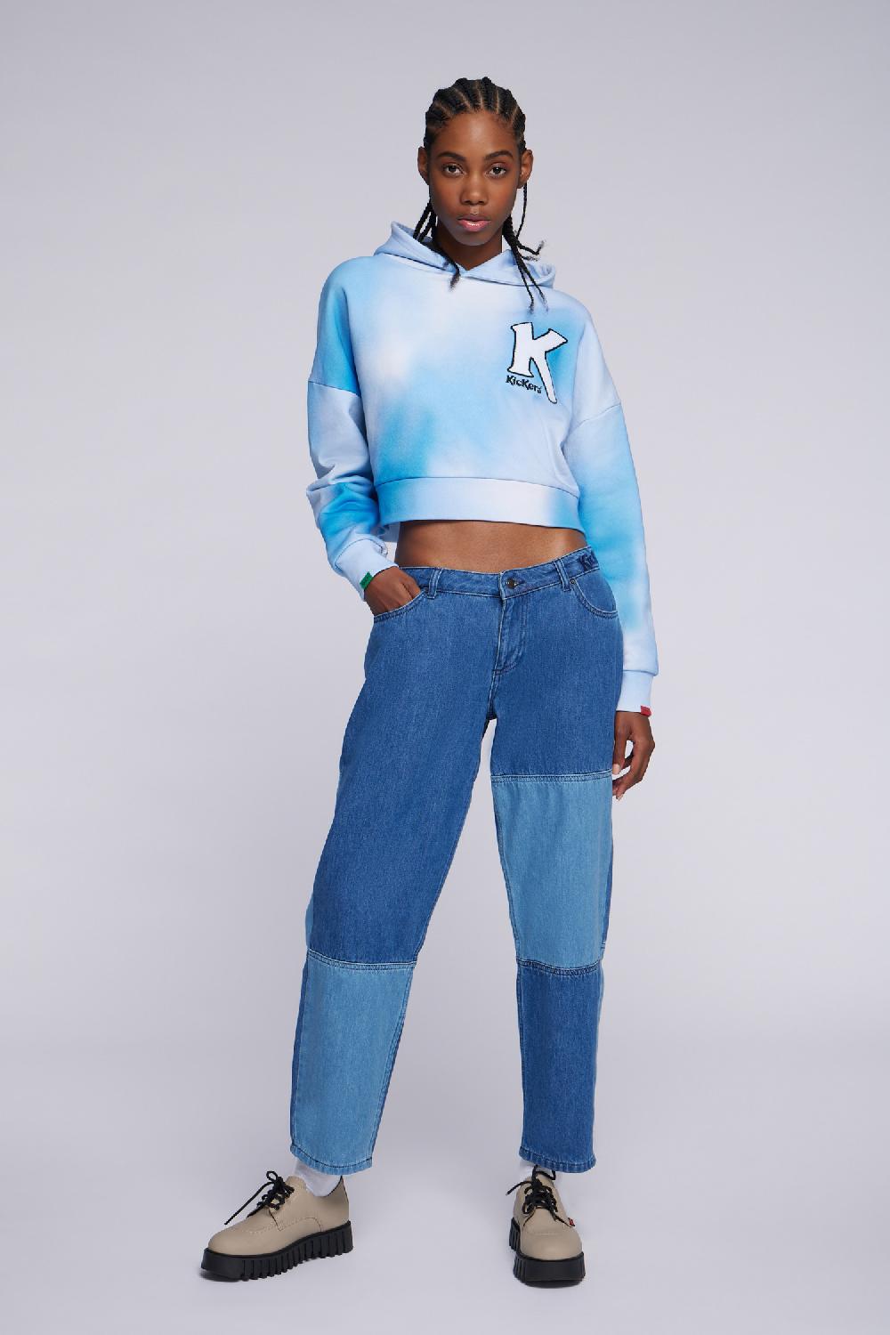 Kickers Kick Crop Bleu