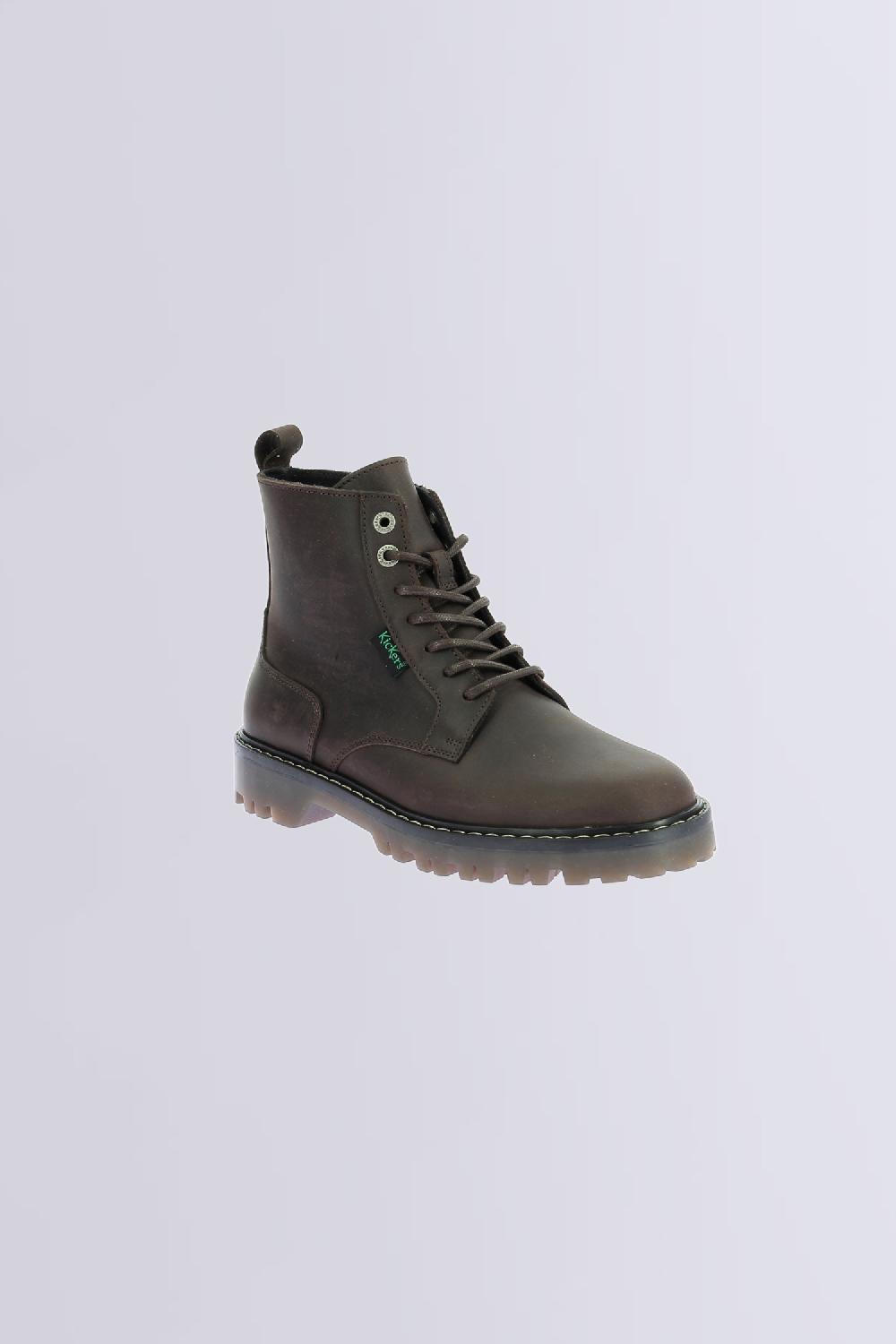 kickers Kick decklock Marron fonce