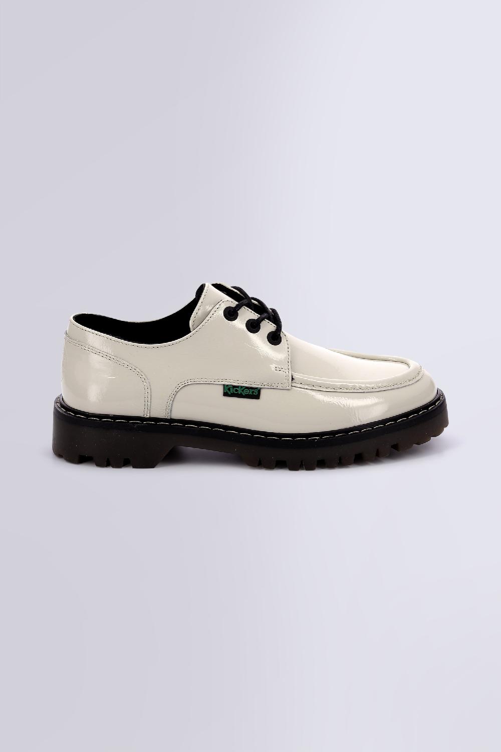 Kickers KICK DECKLOW BLANC CASSE VERNIS