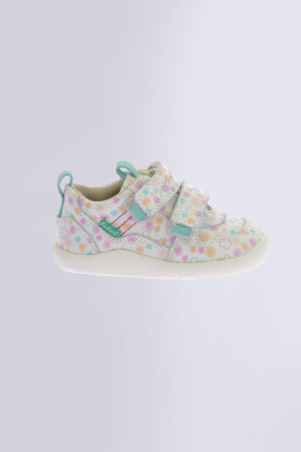 Kickers Kick Frapy Blanc Imprime Festi Ete