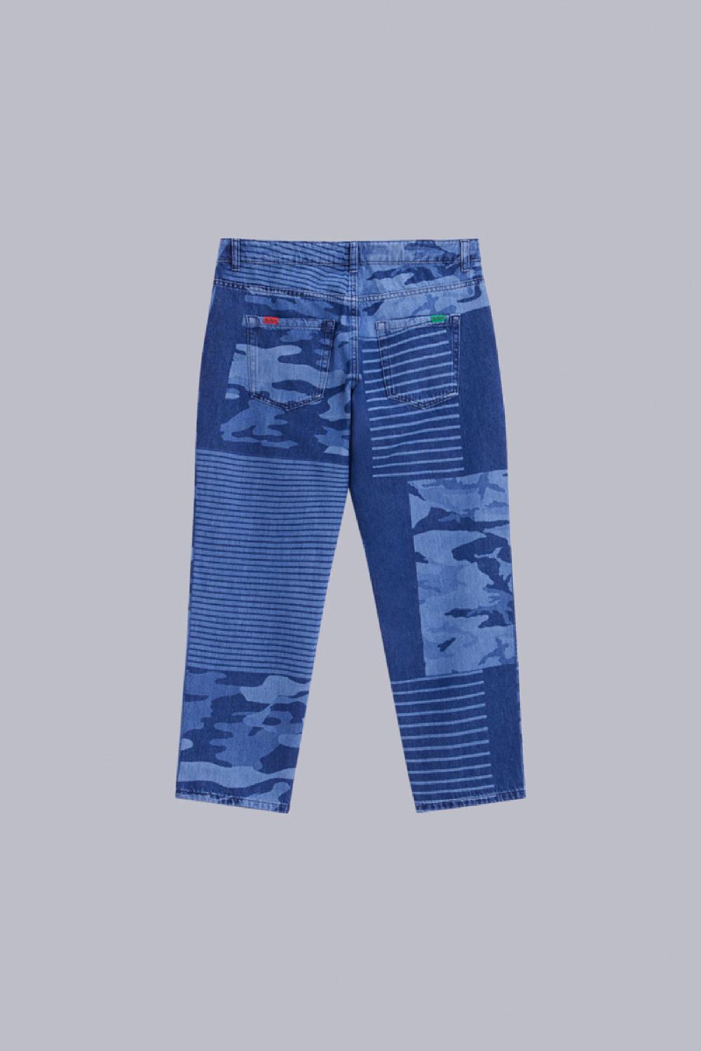 Kickers Kick Jean Bleu Camouflage