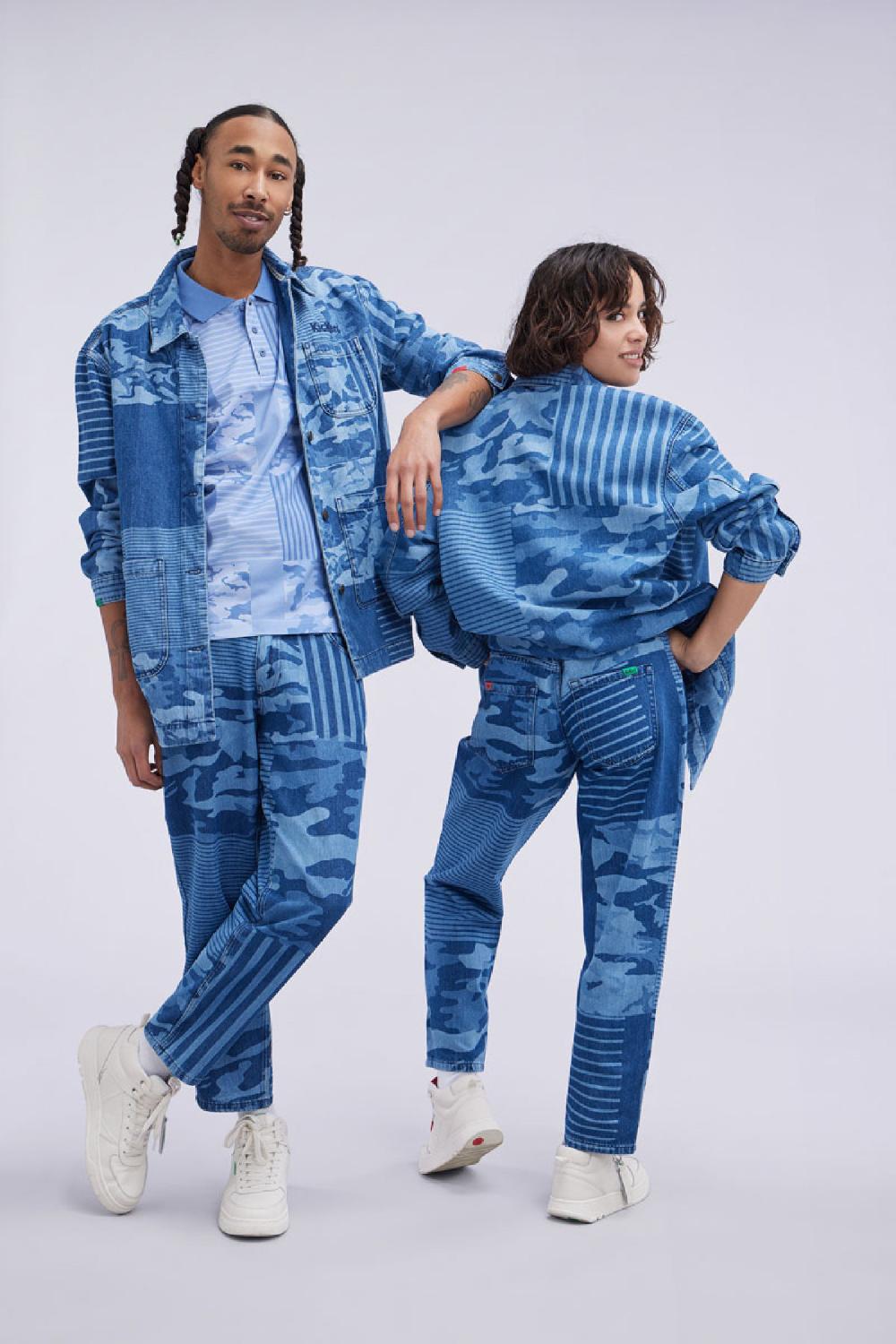 Kickers Kick Jean Bleu Camouflage