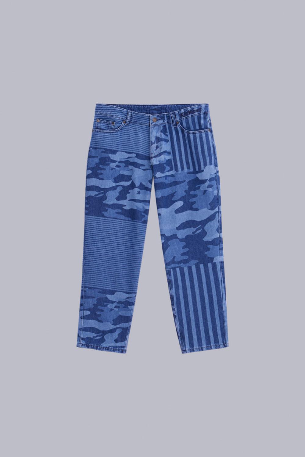 kickers Kick Jean Bleu Camouflage