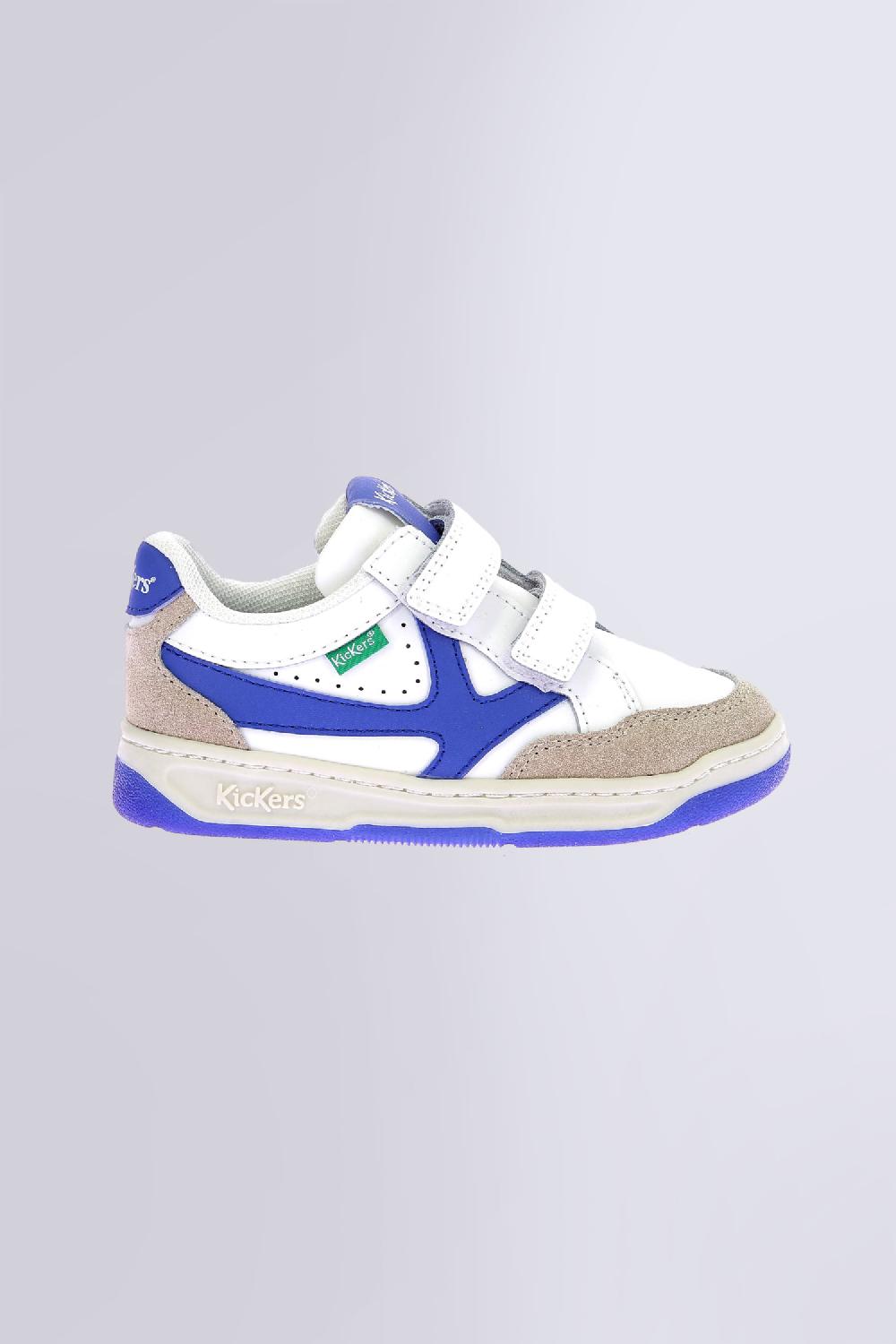 Kickers Kick Kagal Blanc Casse Bleu