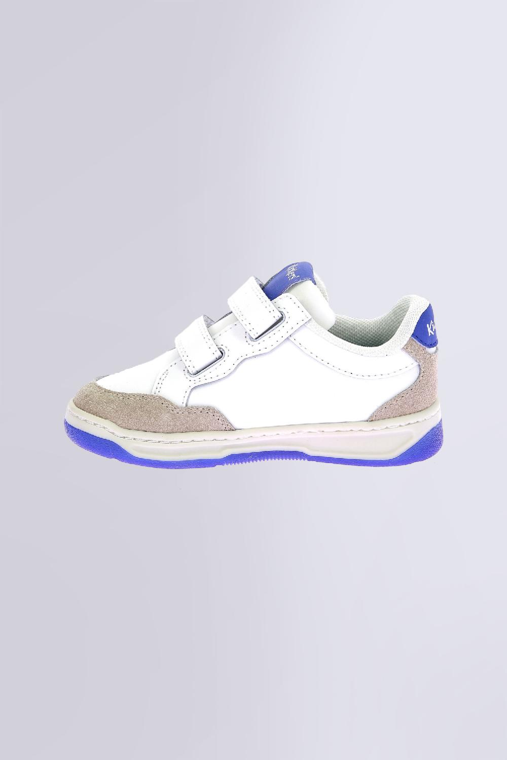 Kickers Kick Kagal Blanc Casse Bleu