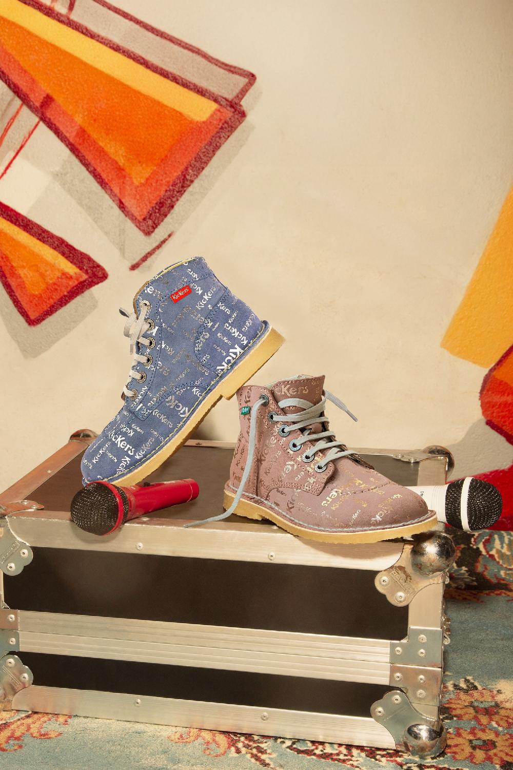 kickers Kick Legend Bleu imprimé