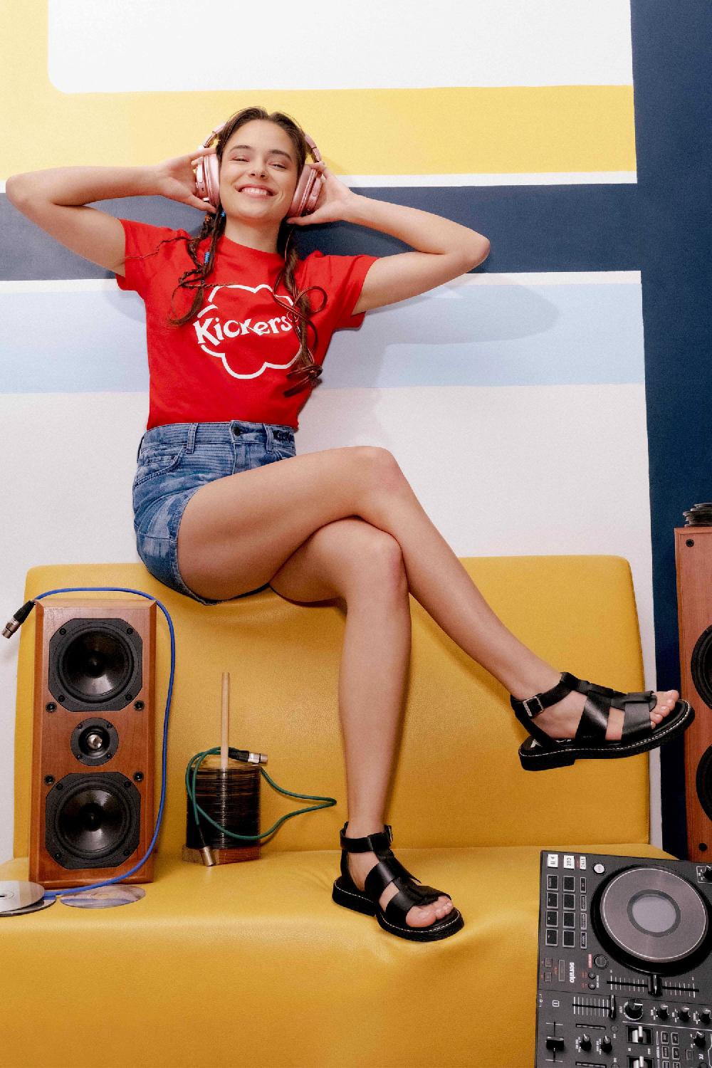 kickers Kick Lila Noir