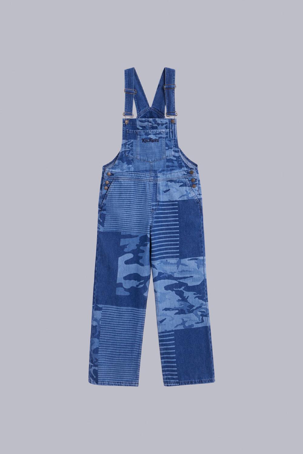 kickers Kick Over Bleu Camouflage