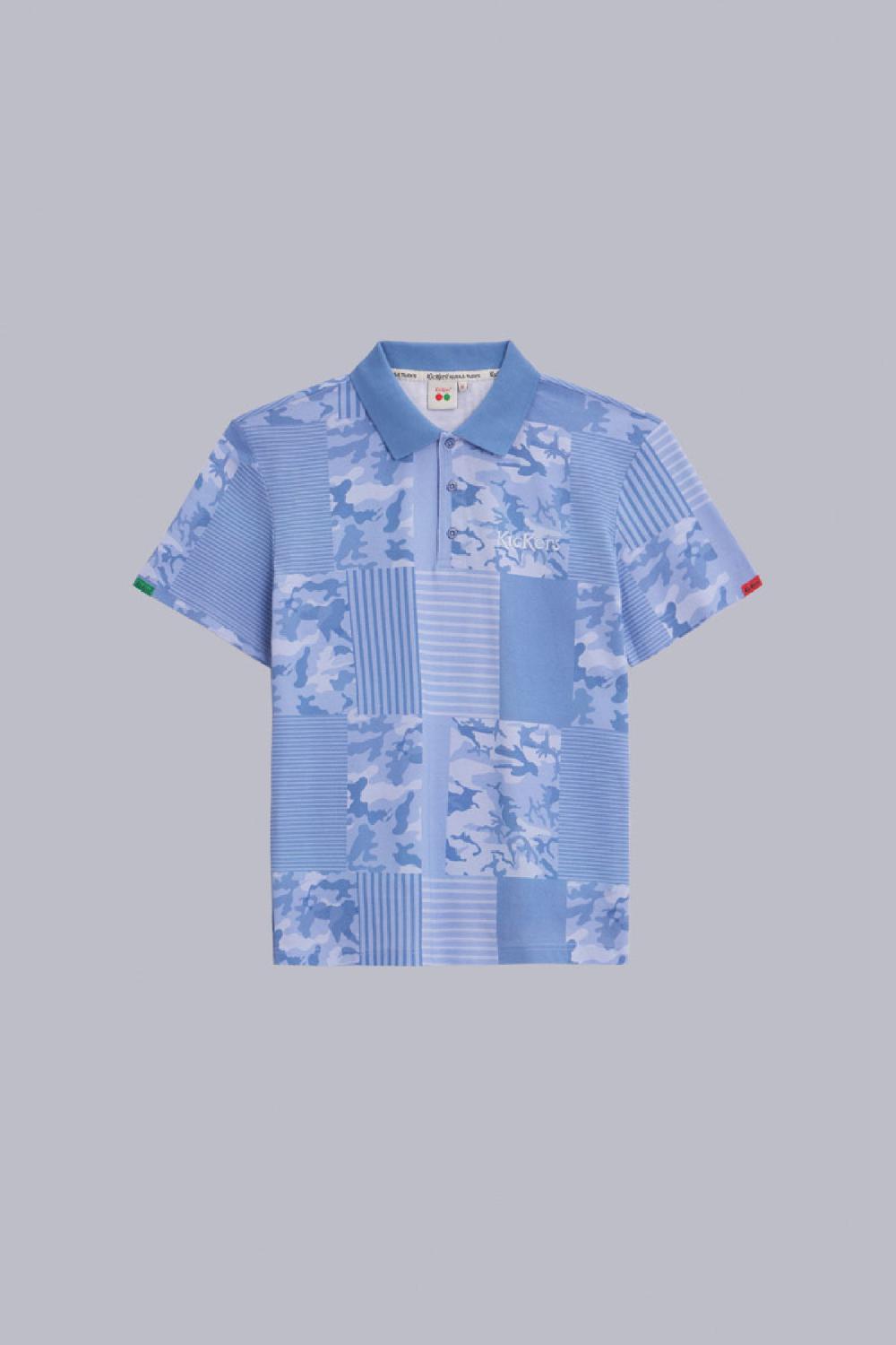 kickers Kick Polo Bleu Camouflage