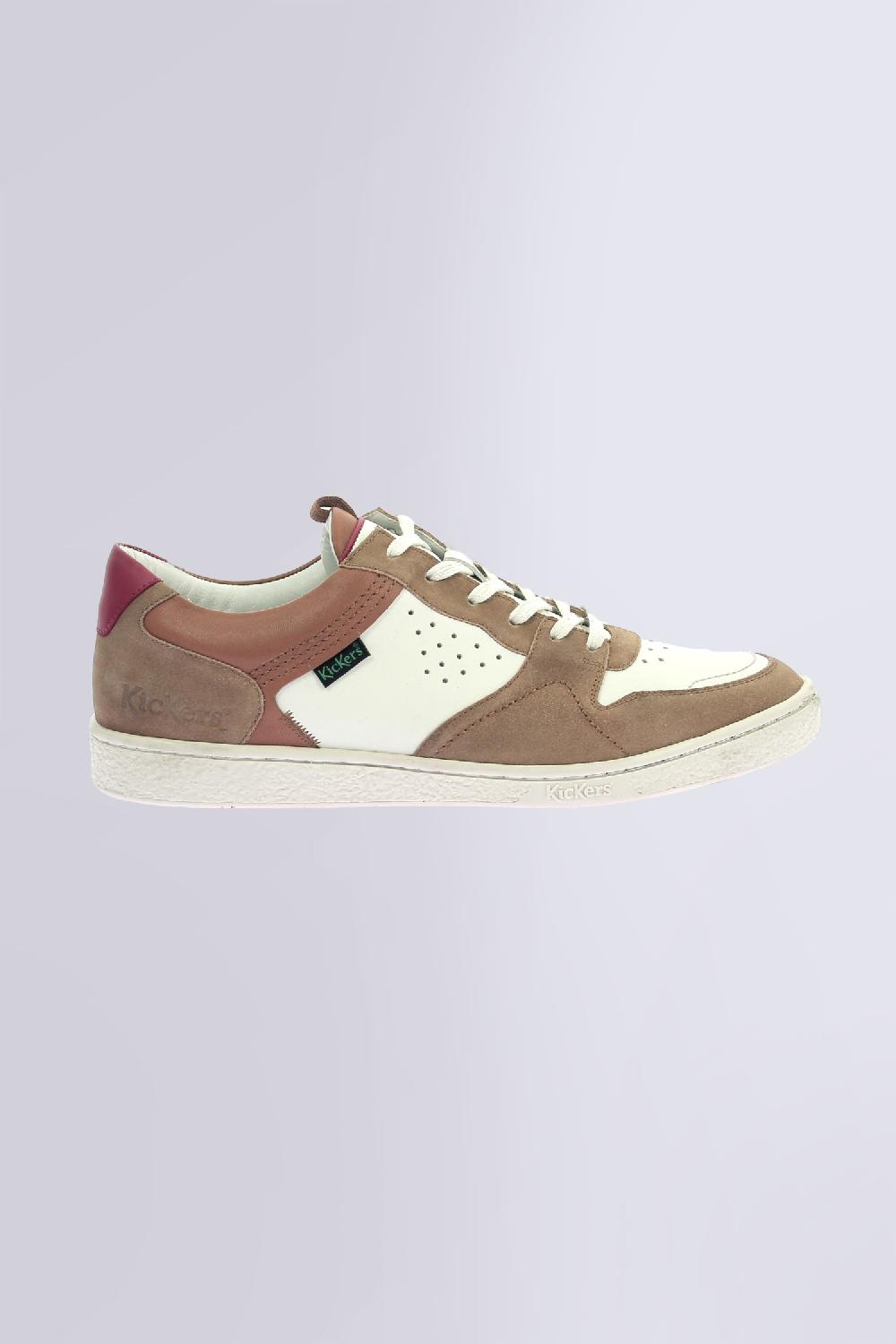 Kickers Kick Sackers Camel Blanc Casse Rouge