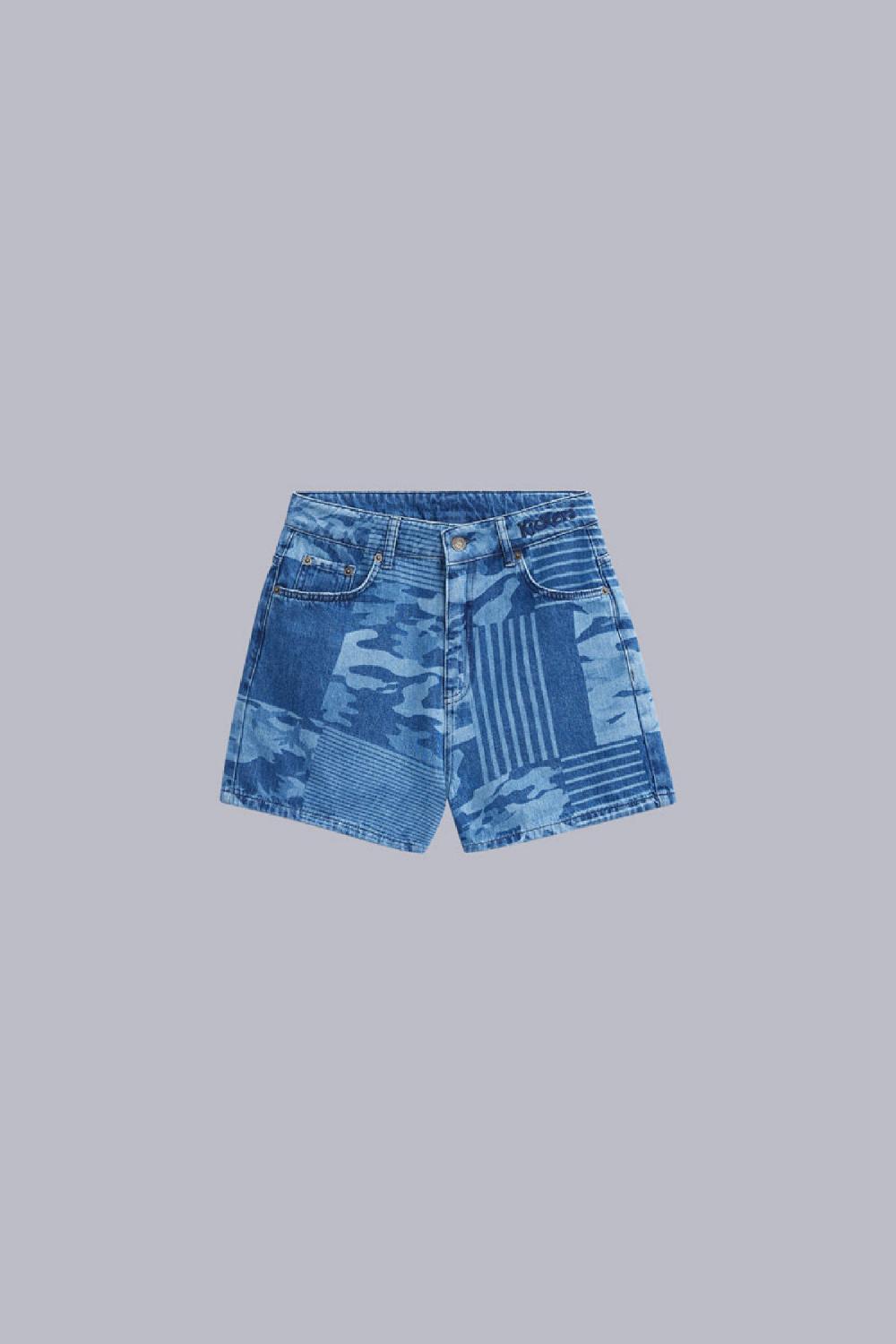 kickers Kick Short Bleu Camouflage