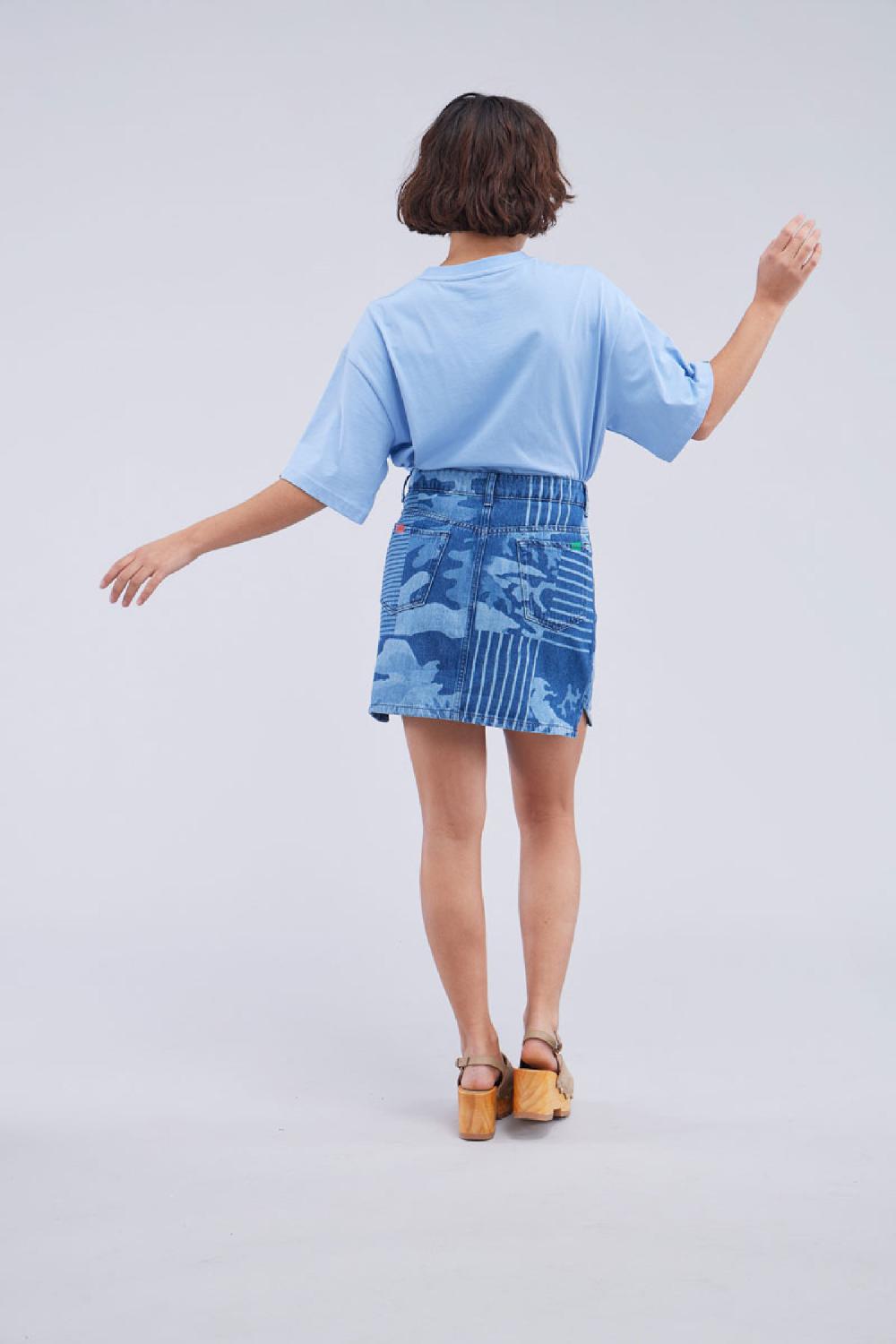 Kickers Kick Skirt Bleu Camouflage