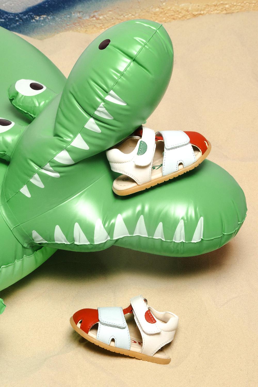 kickers Kick sumkratch Blanc rouge vert