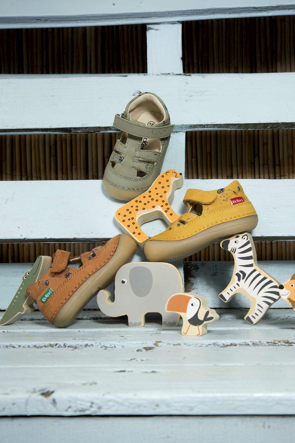 kickers Kick sushyk lt Jaune imprime zebre