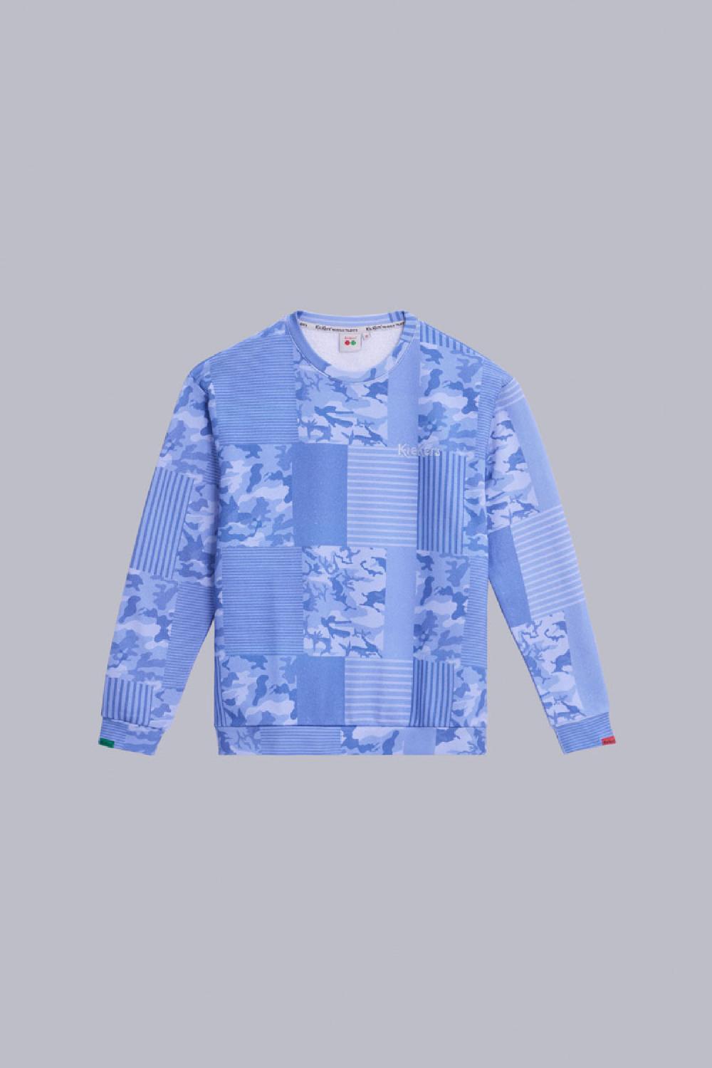 kickers Kick Sweat Bleu Camouflage