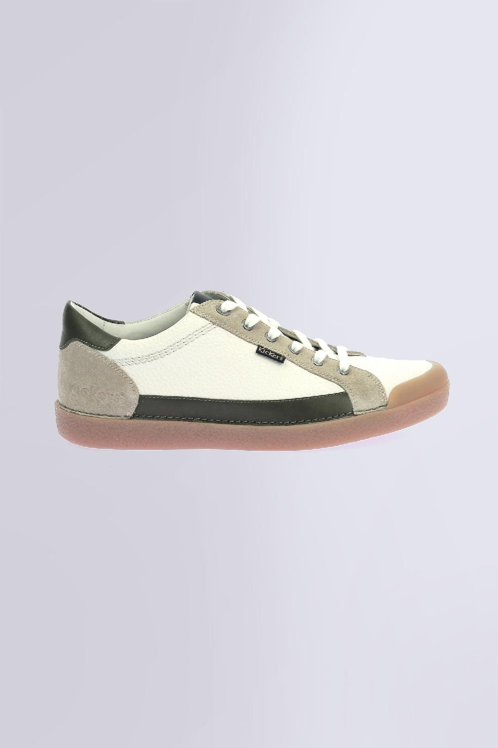Kickers Kick Trainer Blanc Beige Kaki