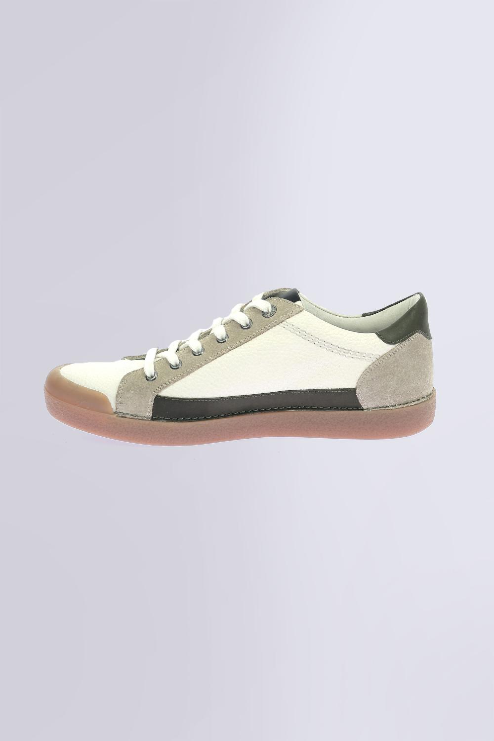 Kickers Kick Trainer Blanc Beige Kaki