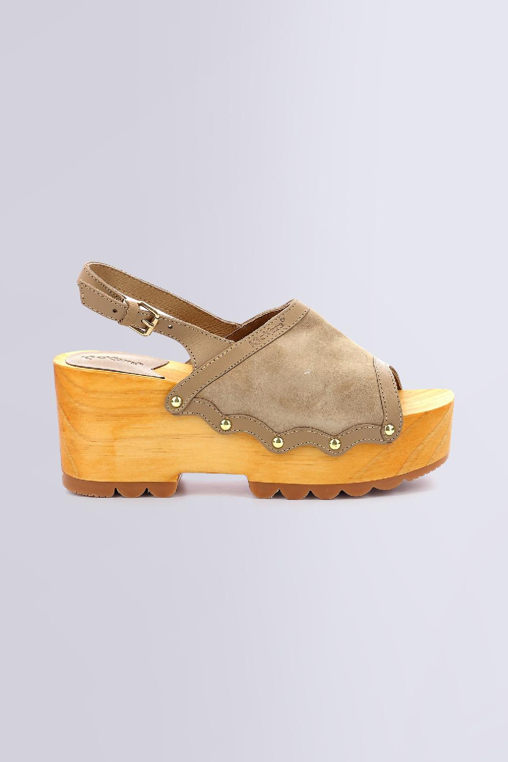 Kickers KICK WEDGE WOOD BEIGE CLAIR