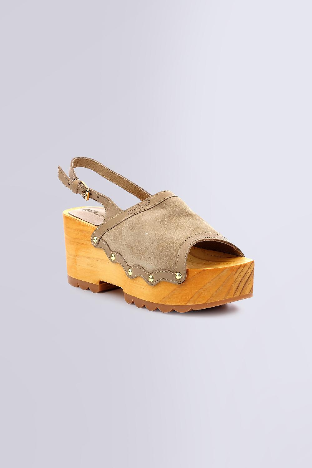 kickers KICK WEDGE WOOD BEIGE CLAIR