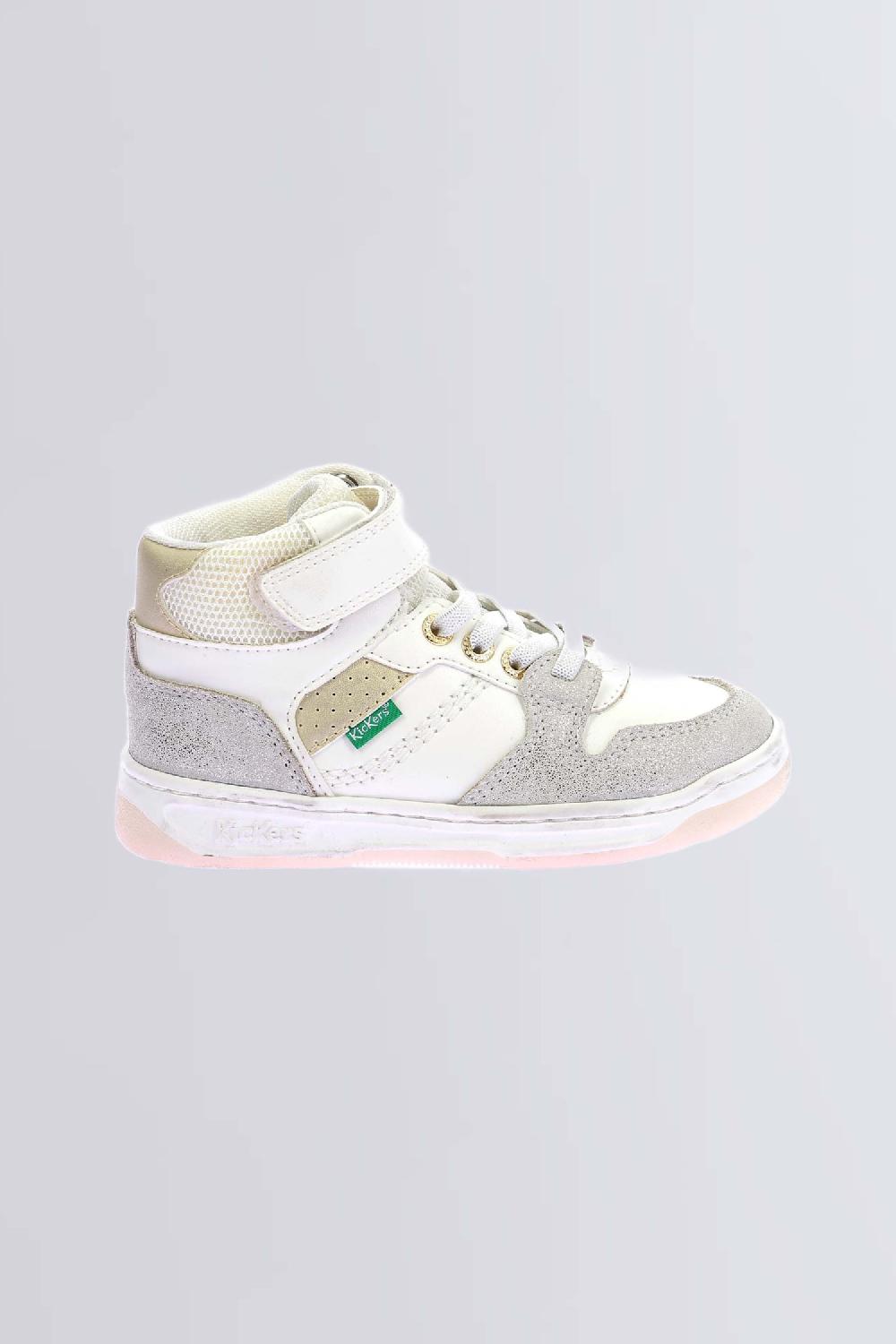 Kickers Kickado Blanc Or