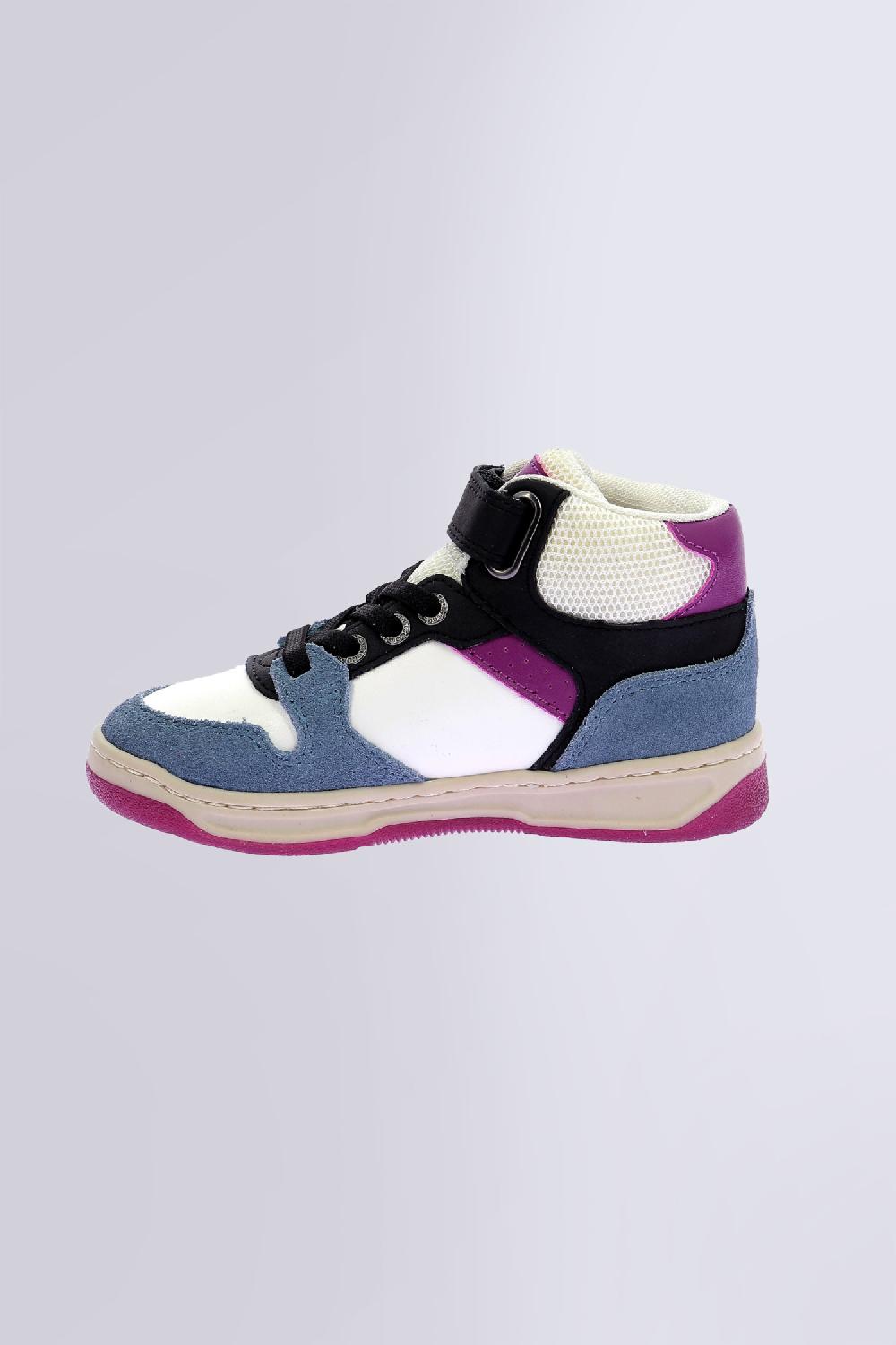 Kickers Kickado Bleu Blanc Violet