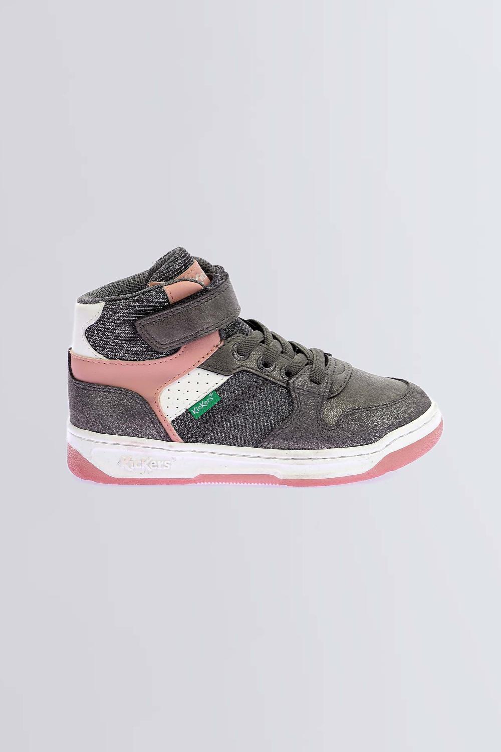 Kickers Kickado Gris Rose Argent