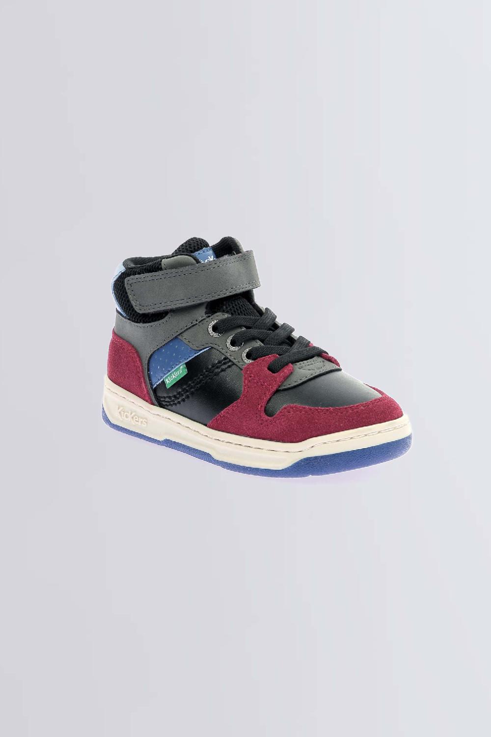 kickers Kickado Noir bordeaux bleu