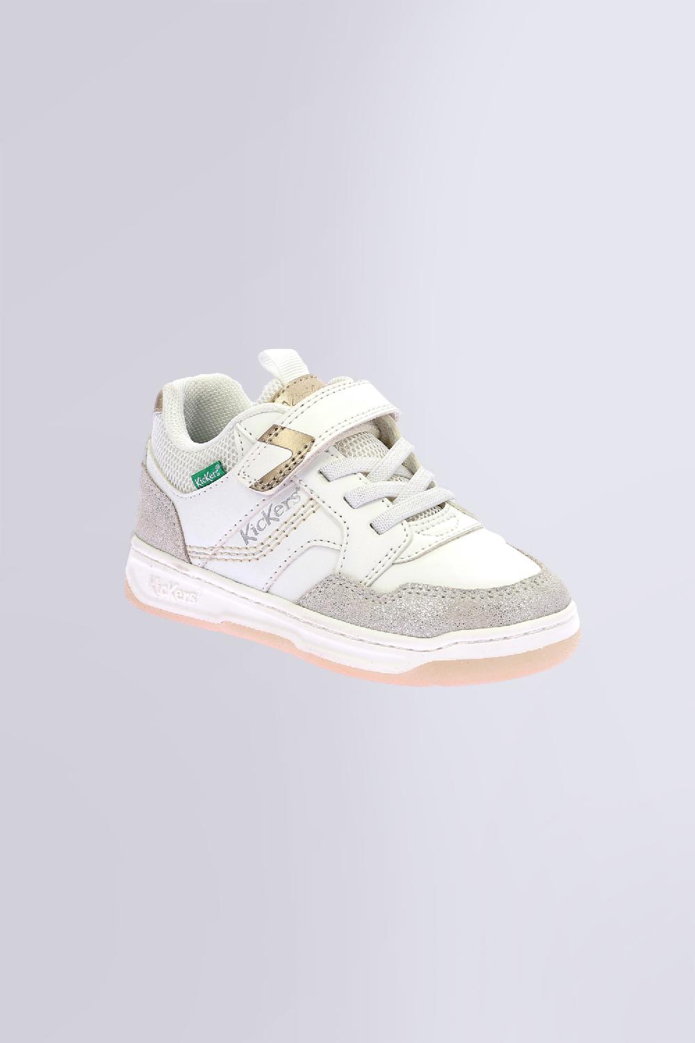 kickers Kickarting Blanc argent or