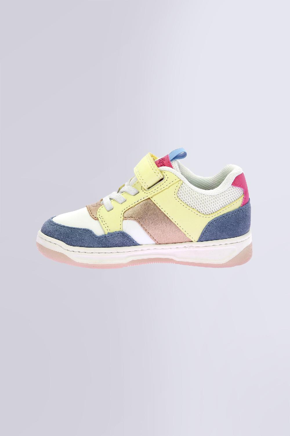 Kickers Kickarting Blanc Bleu Jaune