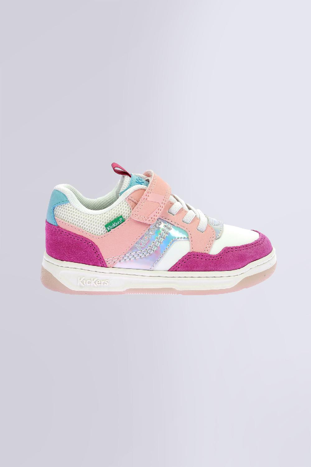 Kickers Kickarting Blanc Fuchsia Rose