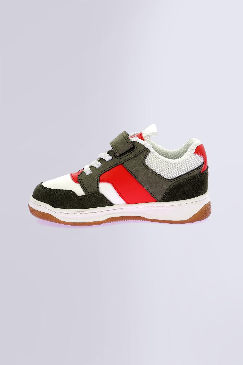 Kickers Kickarting Blanc Kaki Rouge