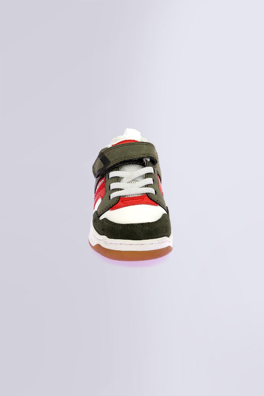 Kickers Kickarting Blanc Kaki Rouge