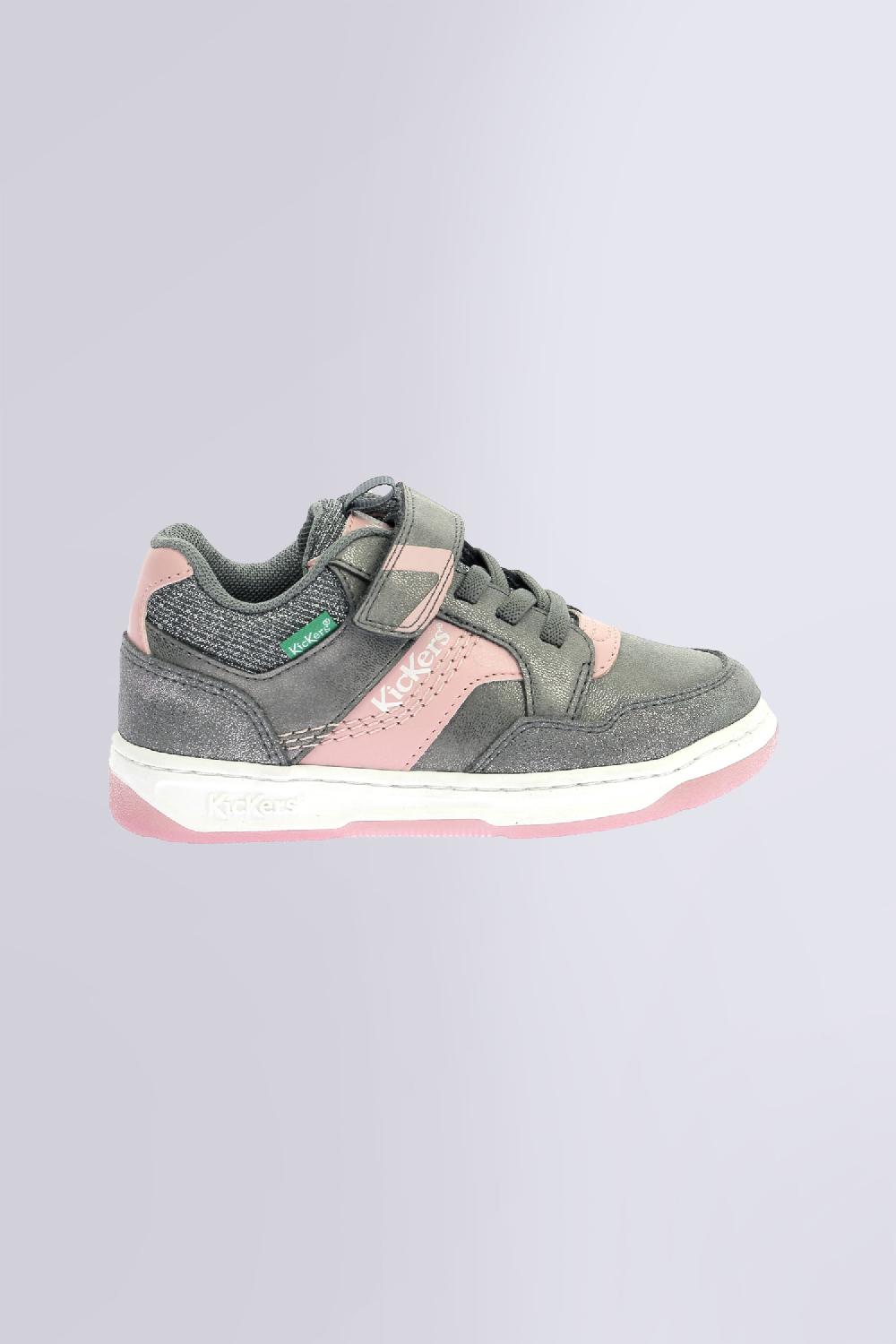 Kickers Kickarting Gris Rose Argent