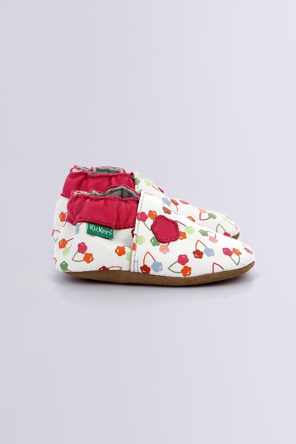 Kickers Kickbaby Blanc Cerise