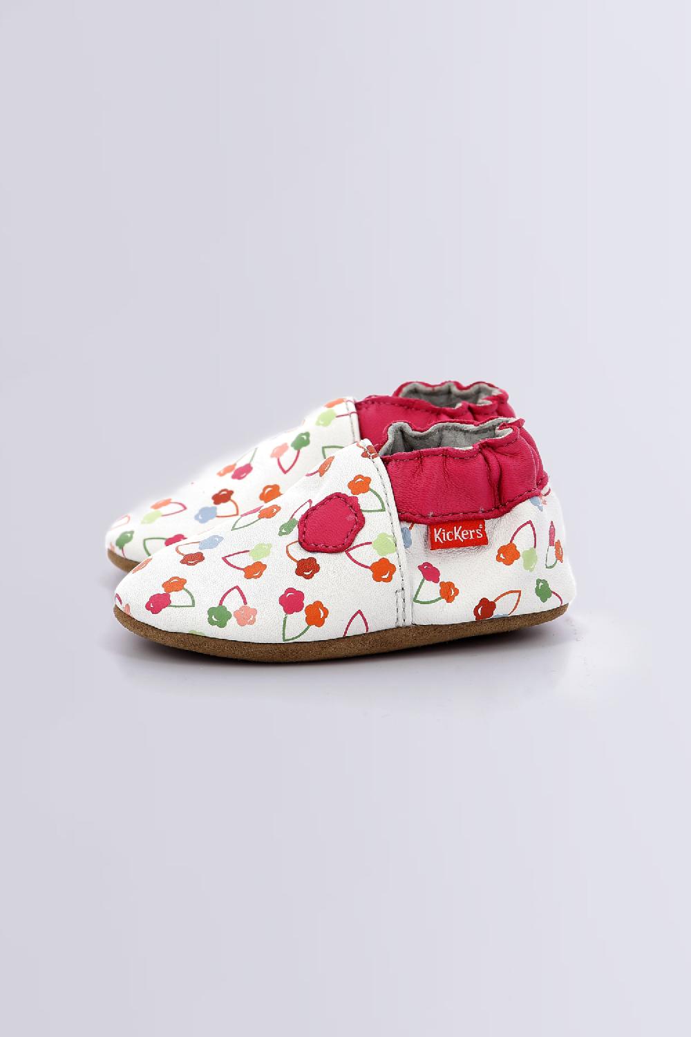 Kickers Kickbaby Blanc Cerise