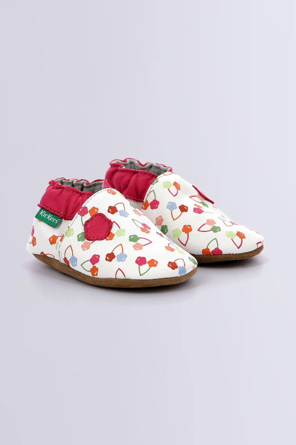 kickers Kickbaby Blanc cerise