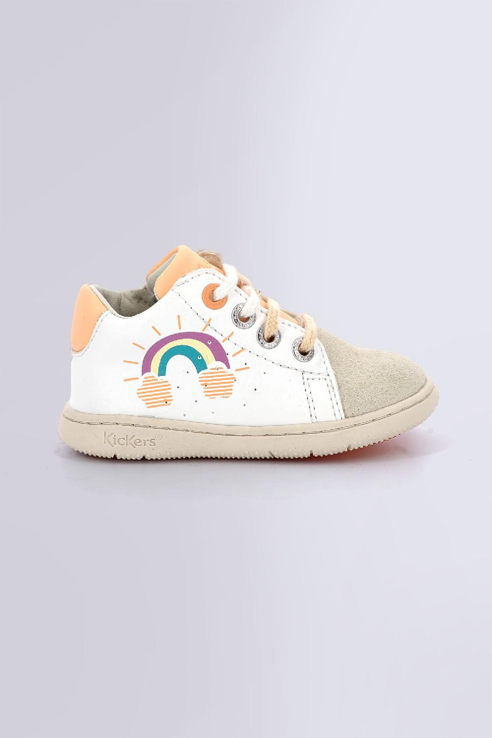 Kickers Kickblace Blanc Rainbow