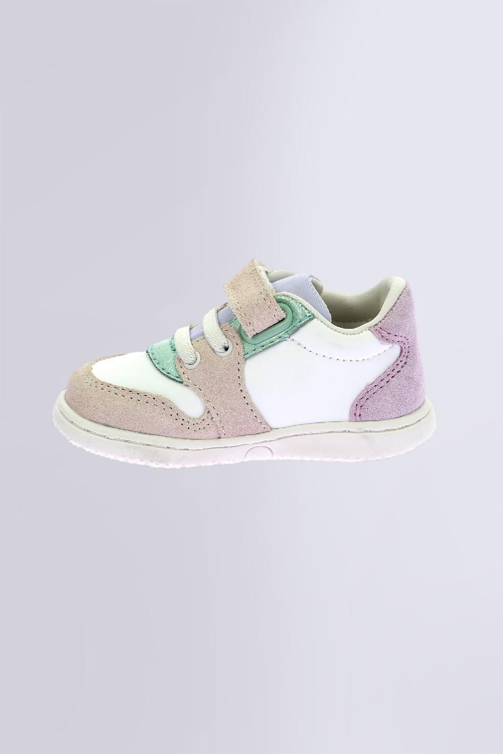 Kickers Kickbrownie Blanc Rose Vert