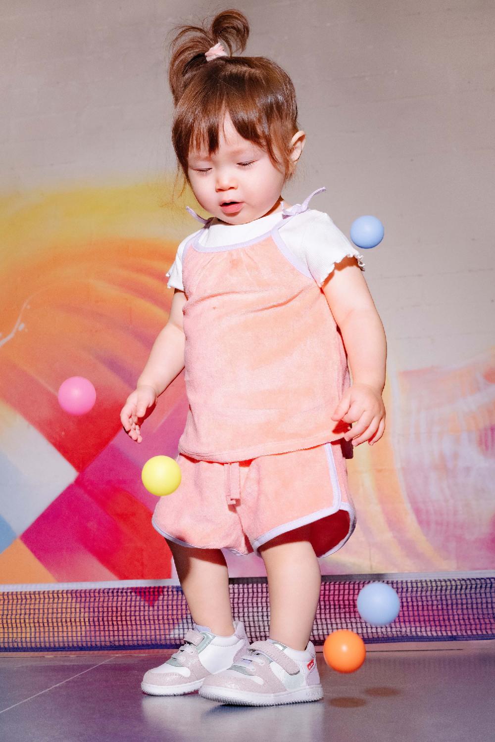 kickers Kickbrownie Blanc rose vert