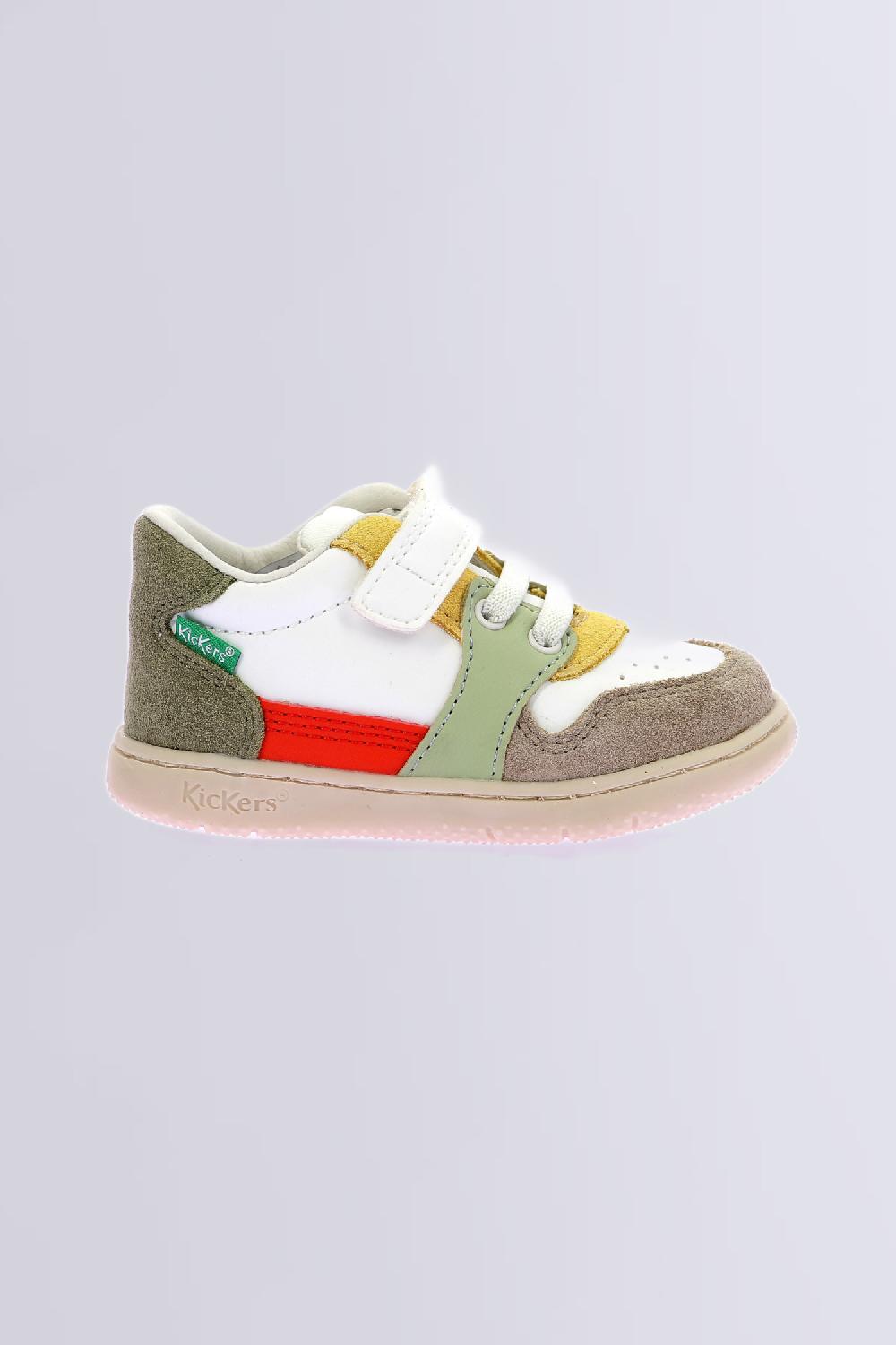 Kickers Kickbuvar Blanc Kaki Beige
