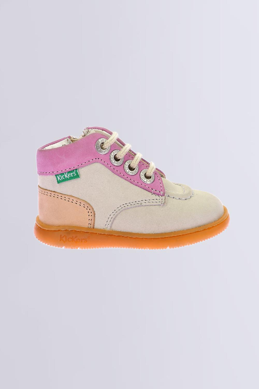 Kickers Kickiconic Blanc Casse Rose Corail