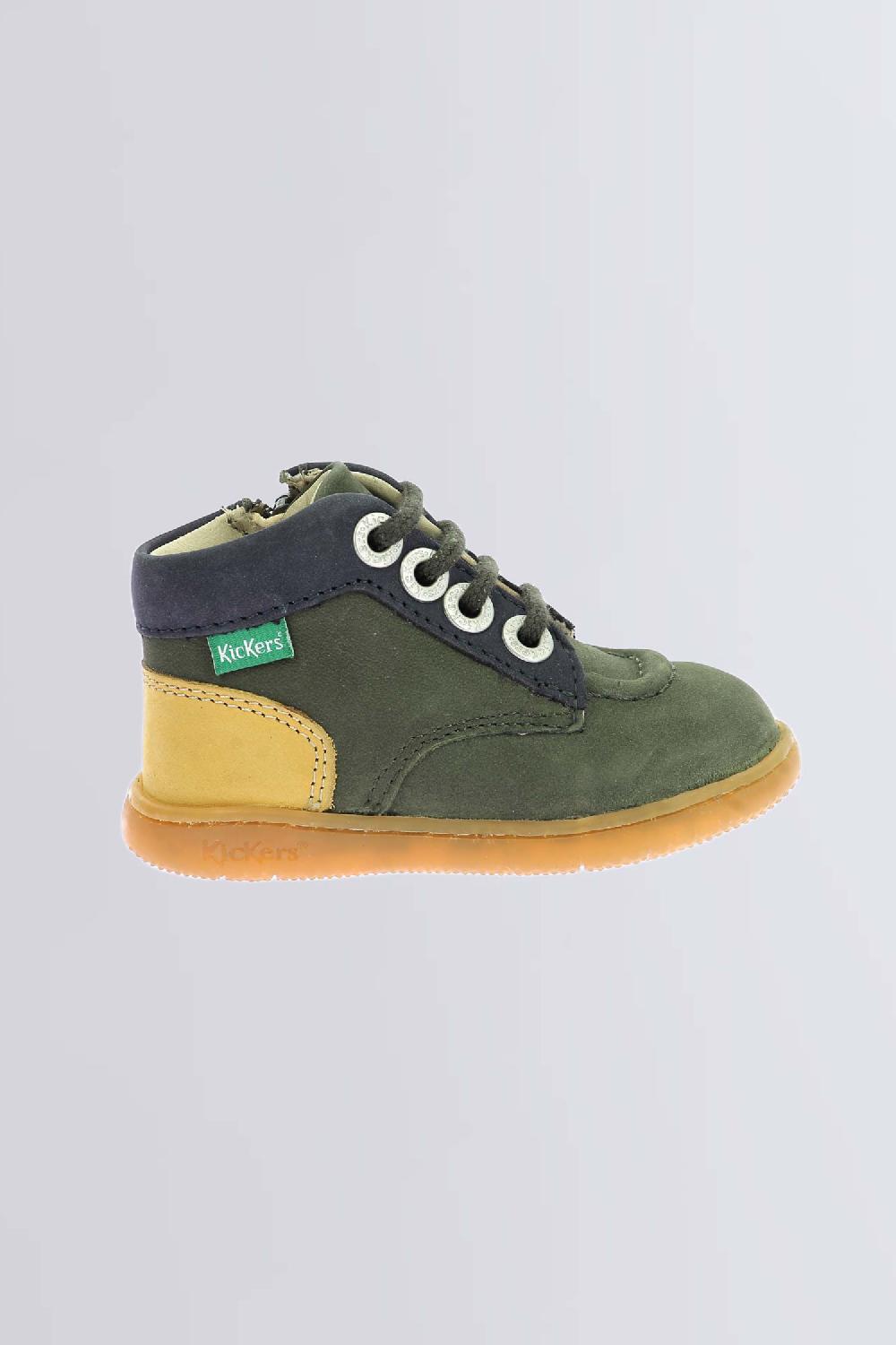 Kickers Kickiconic Kaki Jaune