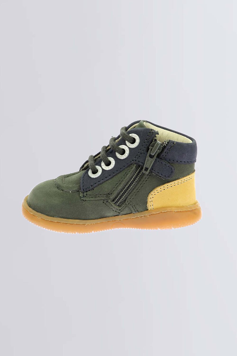 Kickers Kickiconic Kaki Jaune