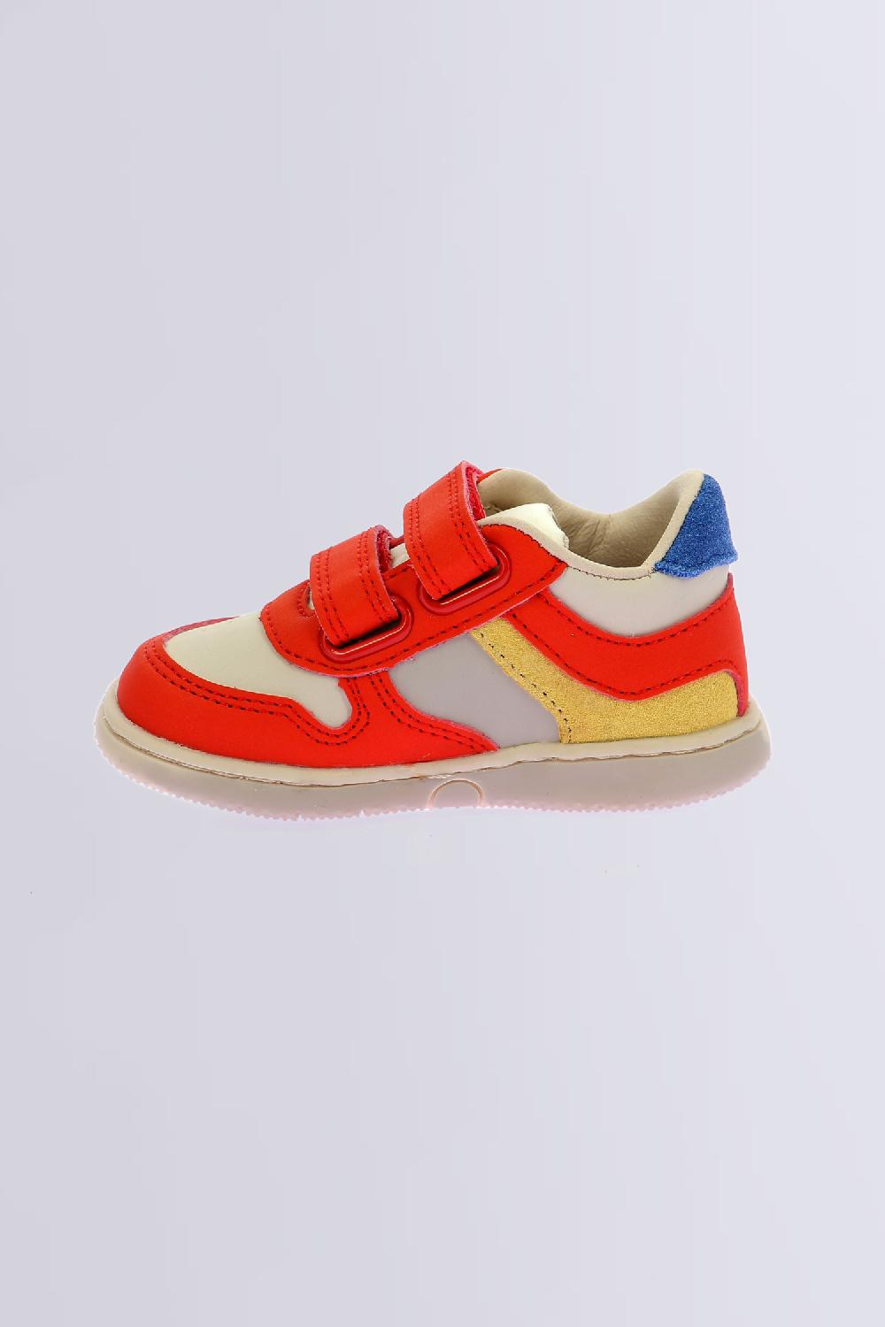 Kickers Kickmotion Beige Rouge Jaune