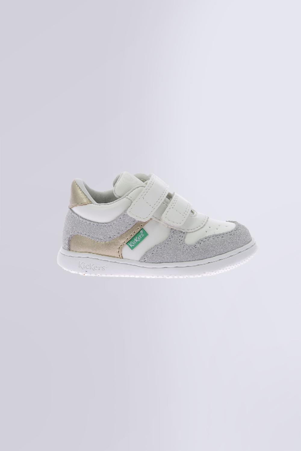 Kickers Kickmotion Blanc Argent Or