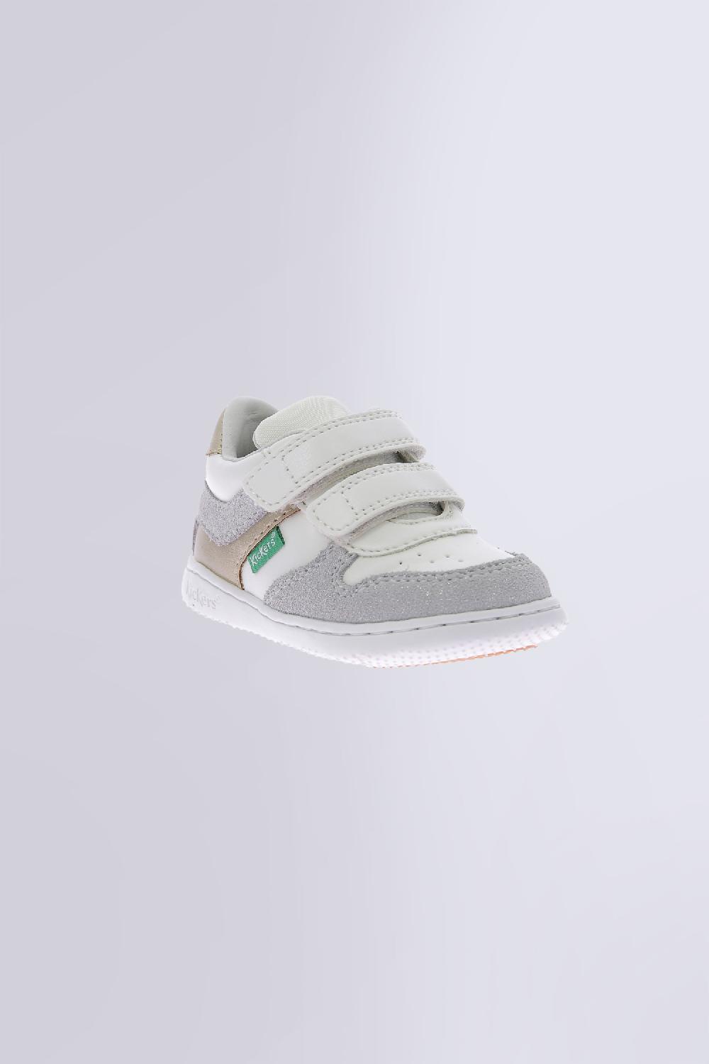kickers Kickmotion Blanc argent or