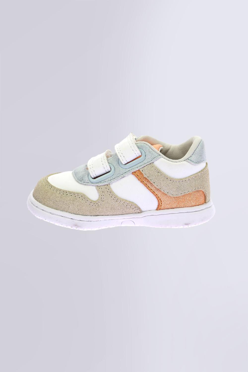 Kickers Kickmotion Blanc Or Bleu Corail
