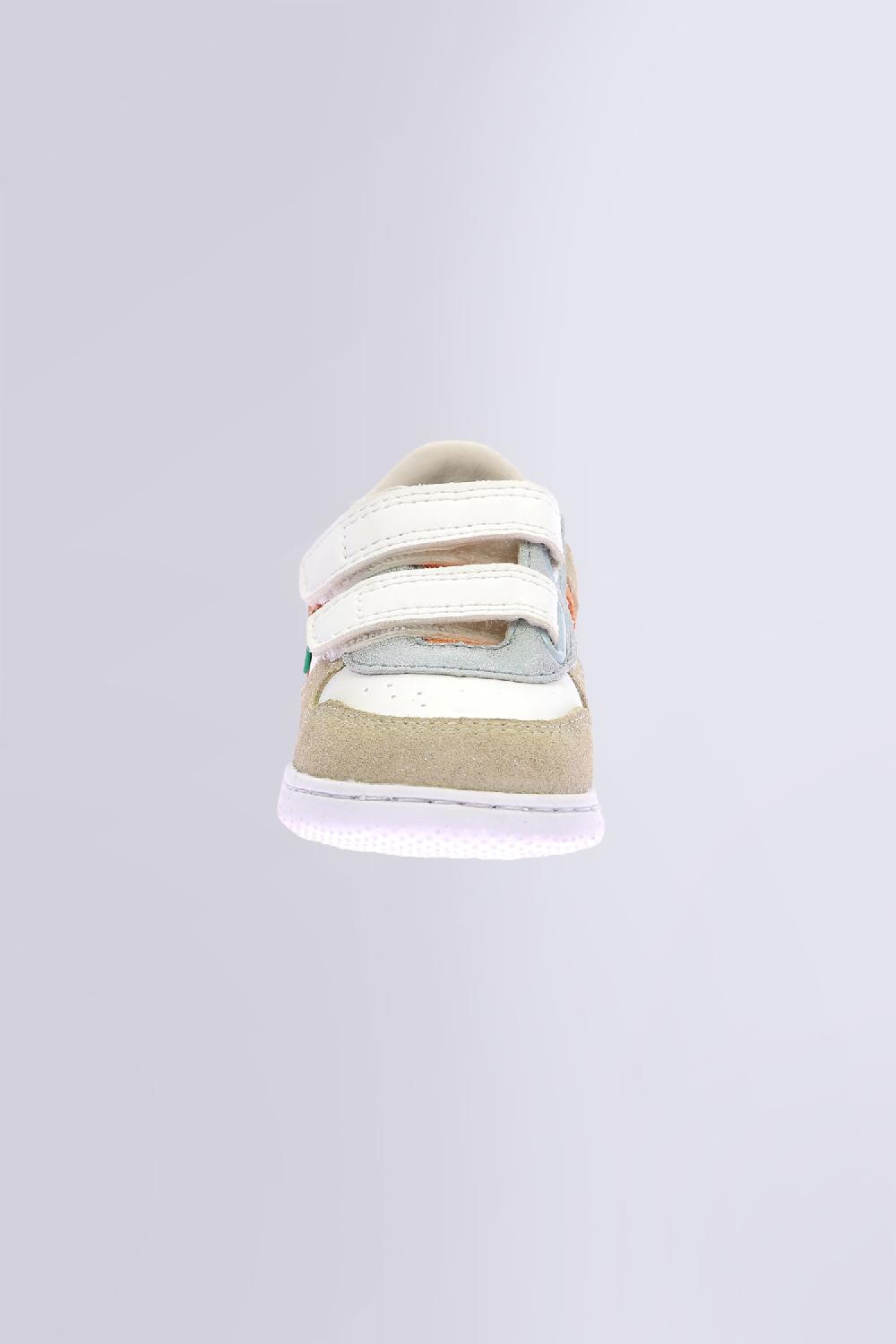 Kickers Kickmotion Blanc Or Bleu Corail