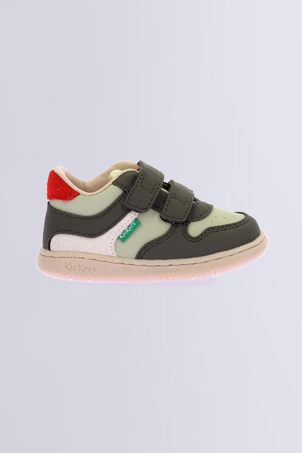 Kickers Kickmotion Kaki Vert Blanc