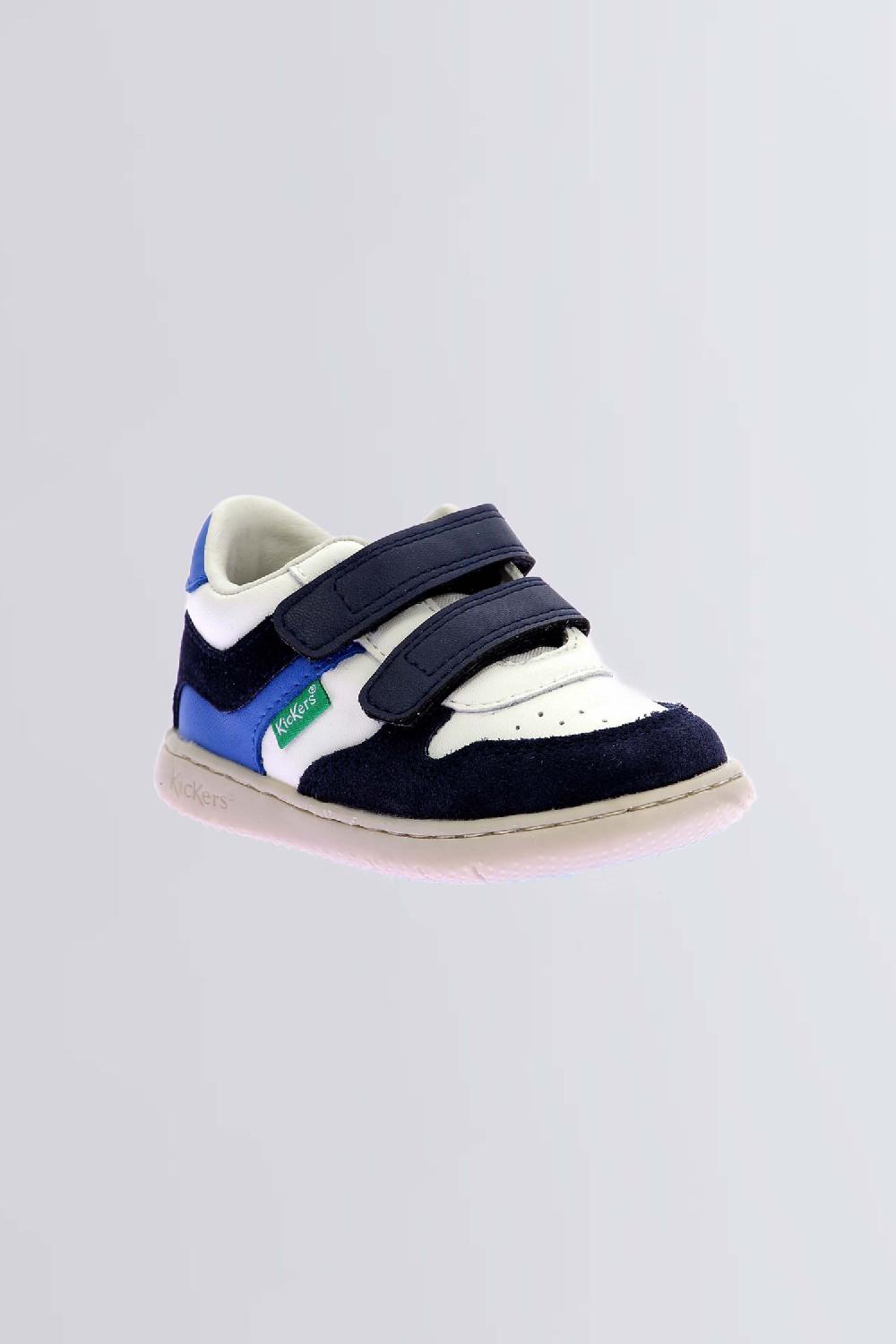 kickers Kickmotion Marine blanc bleu